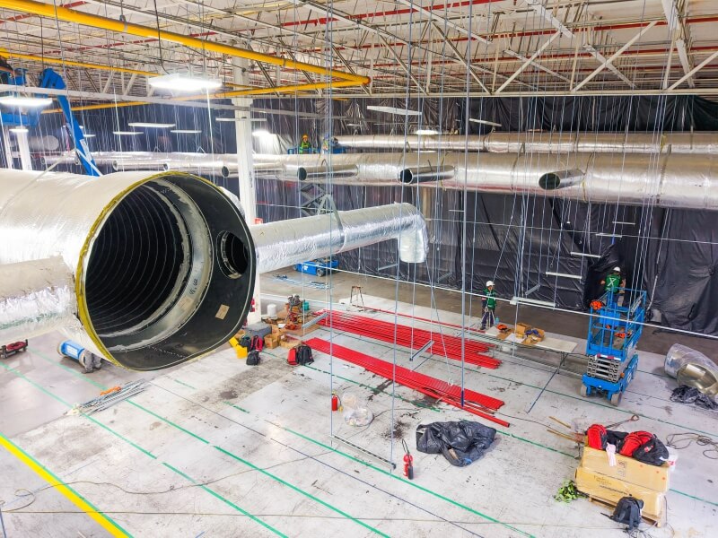 Ductos de inyección de aire del Sistema HVAC2