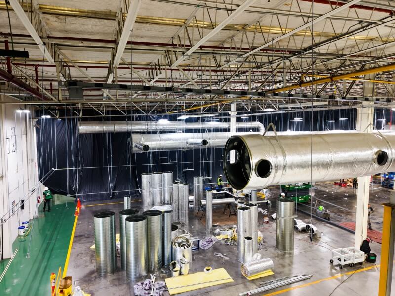 Ductos de inyección de aire del Sistema HVAC3